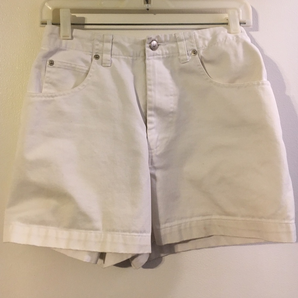 Banana republic white jean shorts